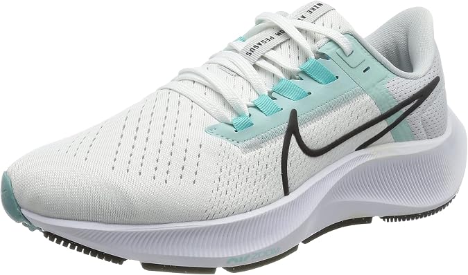 NIKE Women's Stroke Running Shoe, White Oil Grey Pure Platinum Aurora Green Lt Dew, 5