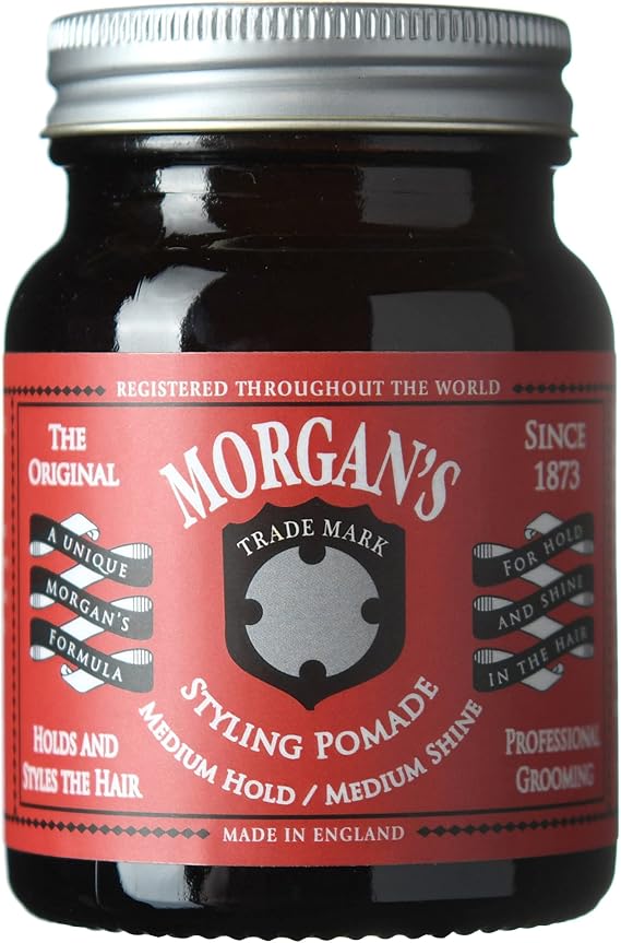 Morgan's Medium Hold & Shine - Medium Holder Shine Styling Pomade (RED LABEL) 100 gr
