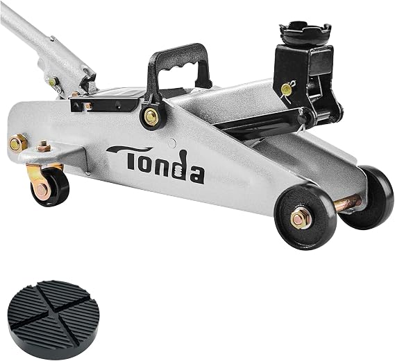 TONDA Floor Jack, 2 Ton and Floor Jack Rubber Pad