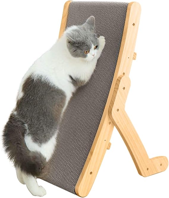 Cat Scratching Board,3 Forms-Sided Reusable Vertical Cat Scratching Post,Corrugated Cat Scratcher Cardboard for Furniture Protection,Cat Scratching Pad Lounge Relaxing Bed Cat Furniture
