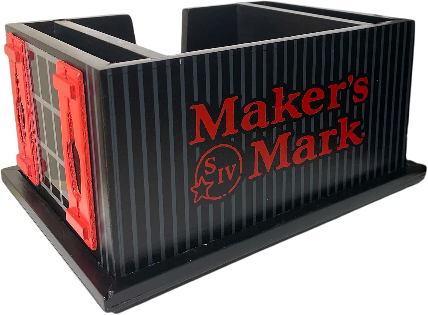 Makers Mark Wood Rack House Napkin Caddy