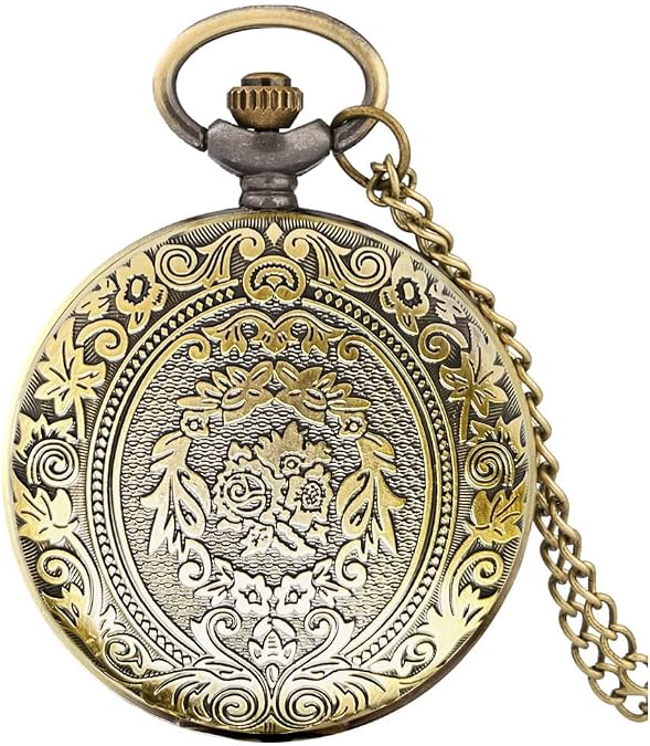 VIGOROSO Vintage Alice in Wonderland Pocket Watch for Women Men Pocketwatch