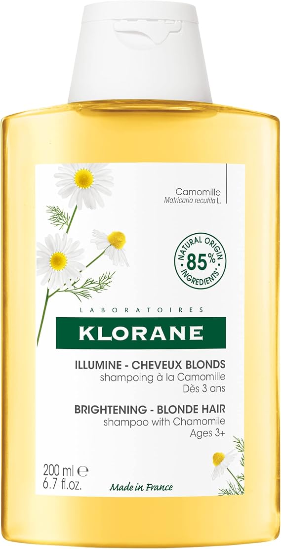 KLORANE Brightening Shampoo with Camomile for Blonde Hair, 200ml