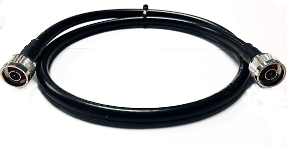 Times Microwave LMR-400 Low Loss Coaxial Cable with N-Male to N-Male Connections - 3 FEET