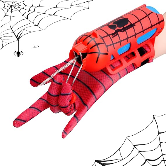 Aooess Spider Water Gun for Kids: Superhero Squirt Toy Spider Web Shooter Wrist-Mounted, Water Blaster for Kids 4-8 Superhero Cosplay Toy for Outdoor Summer Fun Gift for Kid 4 5 6 7 8 9 10 Years Old