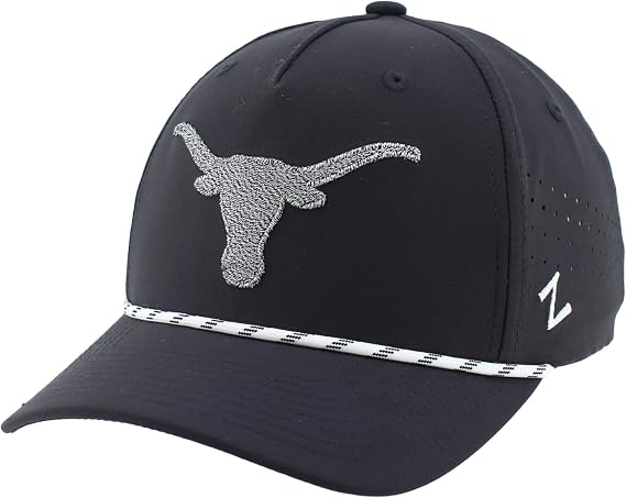 ZHATS NCAA Unisex-Adult NCAA Officially Licensed Rope Hat Snapback Performance Black