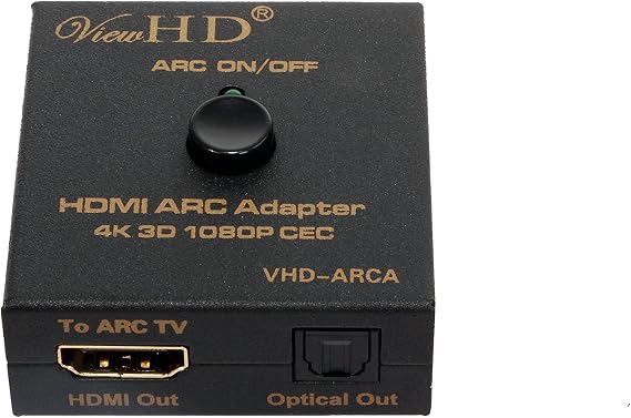 ViewHD HDMI ARC Audio Extractor | ARC Audio Extractor | Adapter | for ARC Only | Model: VHD-ARCA