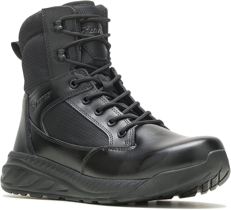 Bates Men's Opspeed Tall Side Zip Boot, Deep Black-S