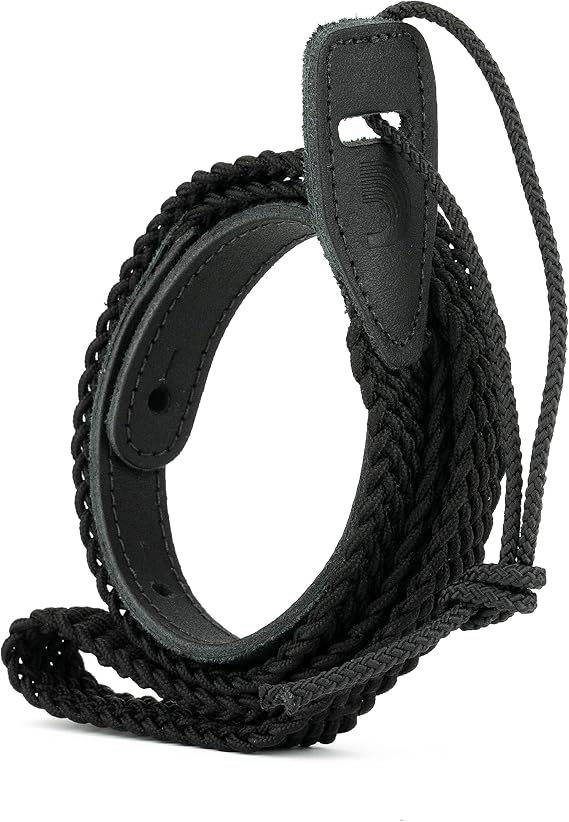 D'Addario Braided Mandolin Strap - Black