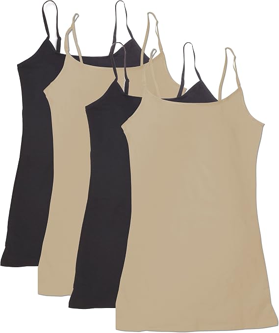 4 Pack Active Basic Women's Basic Tank Tops
