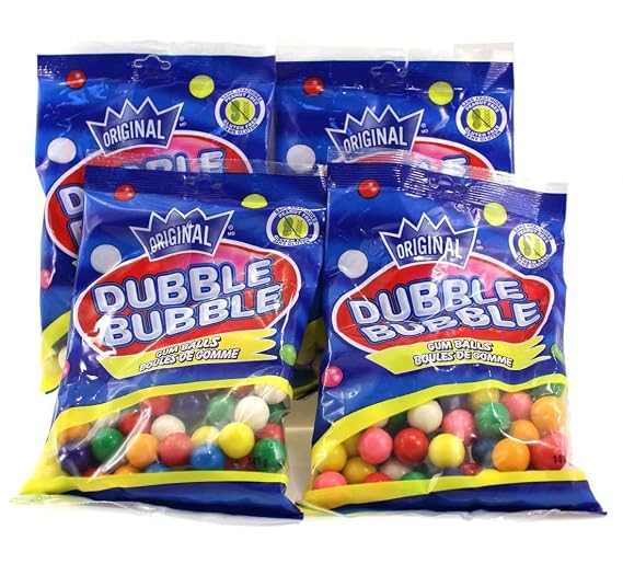 Dubble Bubble Gumball Machine Refill - 5oz (141g) (4 pack) (Canadian)