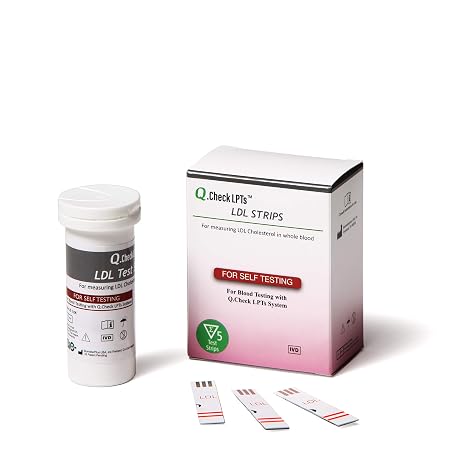 BiO Q.Check LPTs LDL Test Strips, 5 Counts, Used with Q.Check LPTs Meter ONLY (Sold Separately)