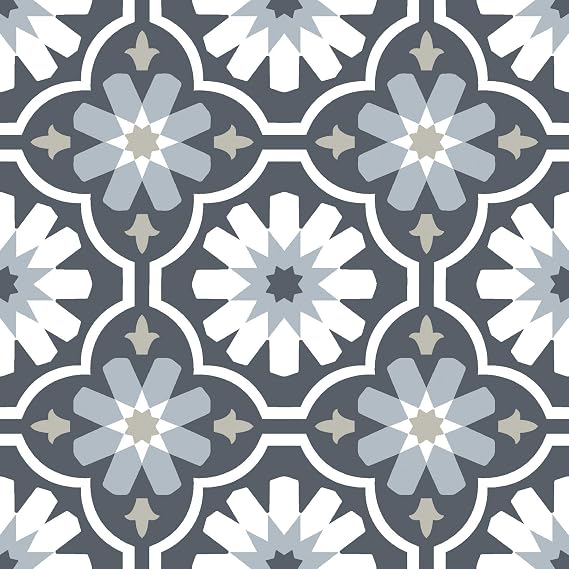 FloorPops FP2944 Sevilla Peel & Stick Floor Tiles, Multicolor