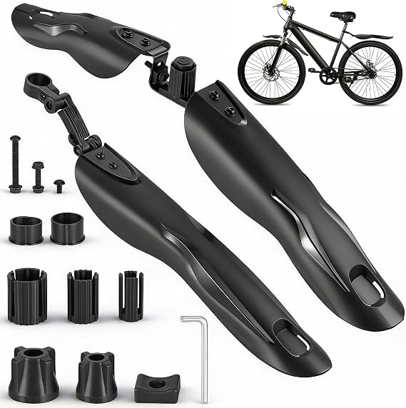 Hejo Bike Mudguards Set, Mountain Bike Mudguards Universal Widen