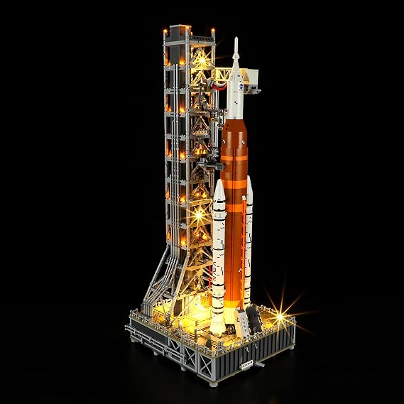 BRIKSMAX Light Kit for Lego-10341 NASA Artemis Space Launch System- Compatible with Lego Icons Rocket Launch Tower Building Set- Not Include Lego Set