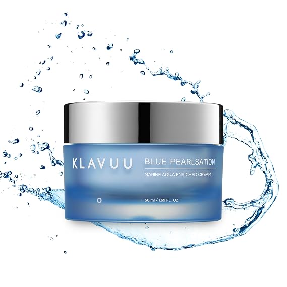 KLAVUU Blue Pearlsation Marine Aqua Enriched Cream, Apple Water (1.69oz)