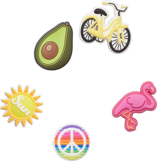 Crocs Jibbitz Charms Rainbow 5-Packs | Jibbitz for Crocs, Sunny Days, Small