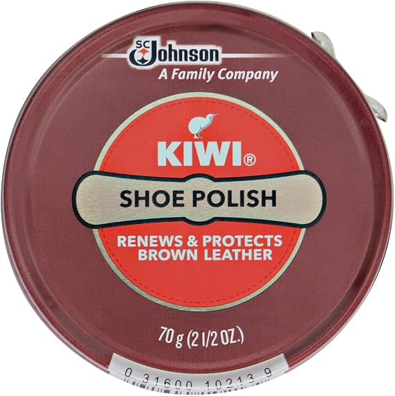 Kiwi Wax Shoe Polish, Giant Size 2.5 oz, Brown