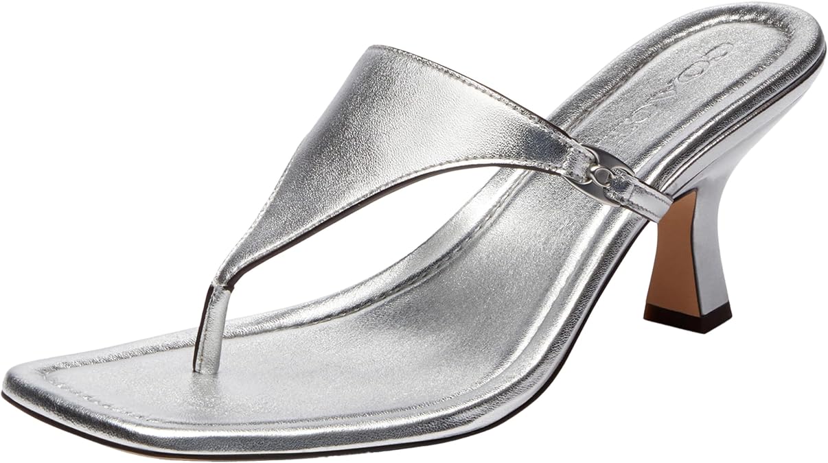 Coach Women's Metallic Heritage C Plaque Thong Sandal