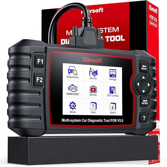 Bidirectional Diagnostic Tool for Porsche/BMW, iCarsoft POR V3.0 (Enhanced Ver) All System OBD2 Scanner Code Reader for Porsche, for BMW, Auto VIN
