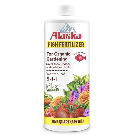 Alaska Fish Fertilizer for Plants, OMRI Listed, 32 oz (6 Pack)