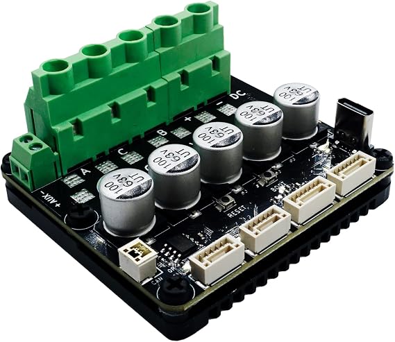 Flipsky ODESC V4.2 24V Single-Drive High-Current High-Precision Brushless Servo Motor Controller, Software Configuration Compatible with Odrivetool, FOC, BLDC