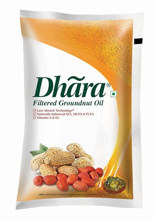 Dhara Filtered Groundnut Oil, 1L
