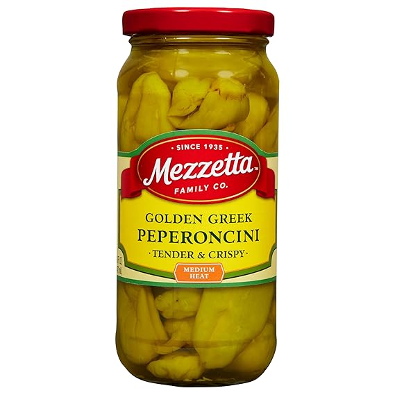 Mezzetta Golden Greek Peperoncini, Whole, 16 Ounce
