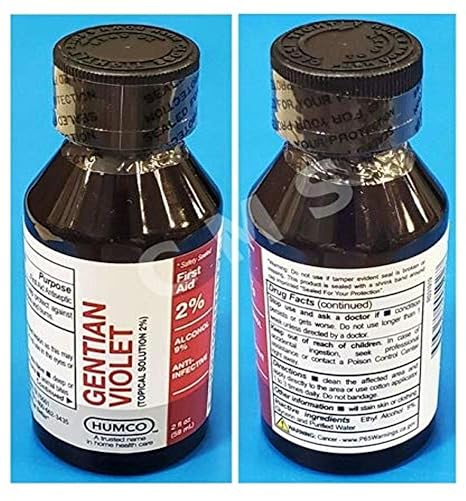 Gentian Violet Topical Solution 1% Liquid, 2 oz.