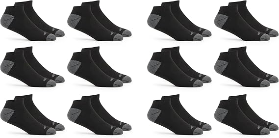 Fruit of the Loom Men's Low Cut Socks (12-Pack)