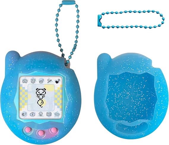 Silicone Shell Cover for Tamagotchi Connection Virtual Reality Pet(Only Case) (Blue)