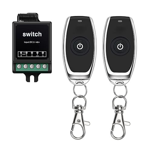 12V Remote Control Switch Mini Wireless Dry Contact Relay Switch
