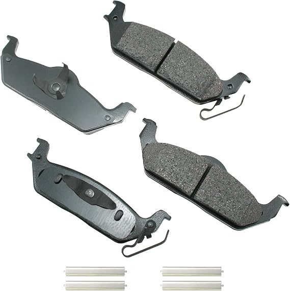 Akebono Brakes - Brake Pad Set - Superior initial effectiveness with no required break-in period, (ACT1012A), GREY