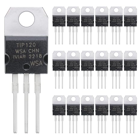 TIP120 120 Epitaxial Darlington NPN Transistor 5A 60V TIP120-R Power Transistors 5 Amp 60 Volt (Pack of 20pcs)