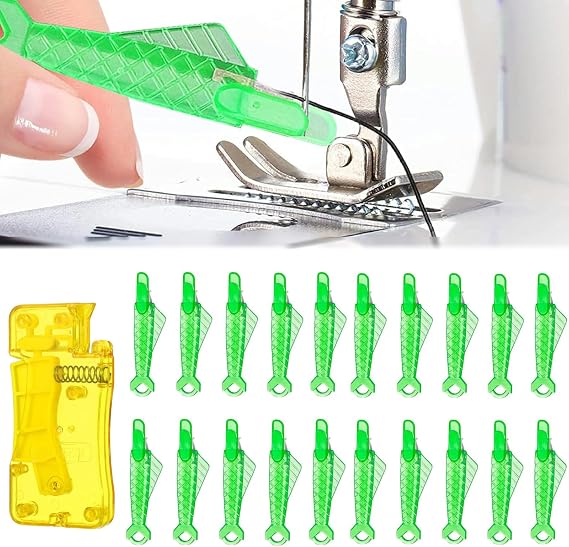 Fish Mouth Sewing Machine Needle Threader, Automatic Sewing Needle Threader, Fish Type Needle Threader, Quick Sewing Machine Loop Easy Selfthread Needle Threaders Tool 21pcs