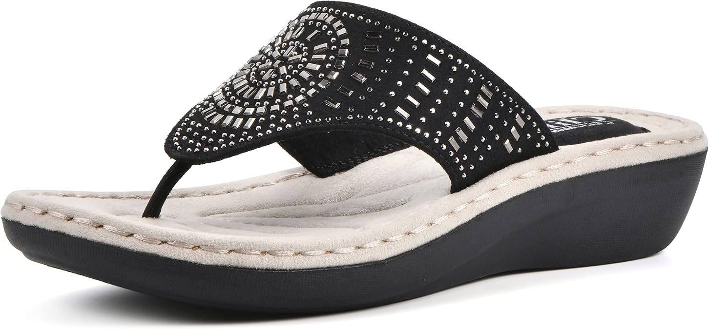 Cliffs by White Mountain Women's Cienna Cushioned Sandal | Casual Sandals