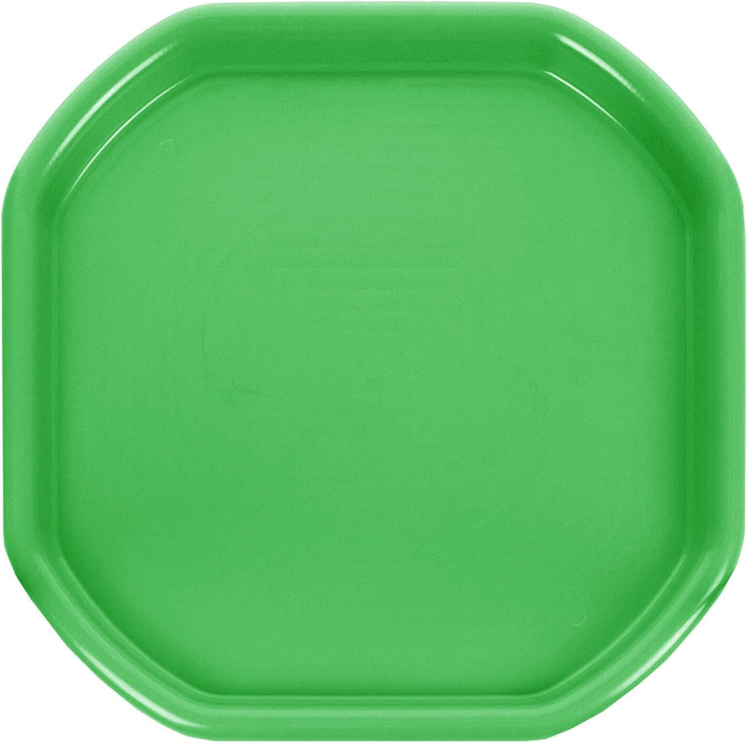 TRG Lime Green Small Plastic Mixing Tray – Tough Tuff Spot Cement Mixing Tray Octagonal Tray For Plastic Garden Potting Tray, Multi Purpose Utility Tub For Plants, Soil, DIY & Builders Use Made In UK