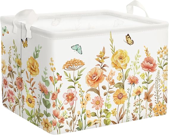 Foldable Laundry Hmaper Large Kid Toy Basket, 36L