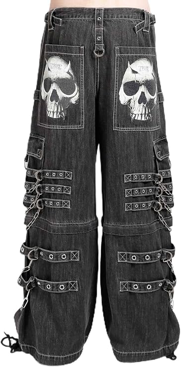Tripp NYC Devil Skull Pants [Black Denim]