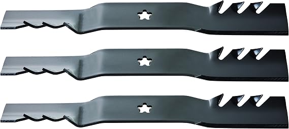 Oregon Lawn Mower Blades, 3 Pack, Gator G3 Mulching Blades, Lawn Mower Parts, 18-7/16" Length, 54" Deck, Fits Most Standard Mowers Such as Ariens, AYP, Craftsman, Dixon, Husqvarna and More (95-605)