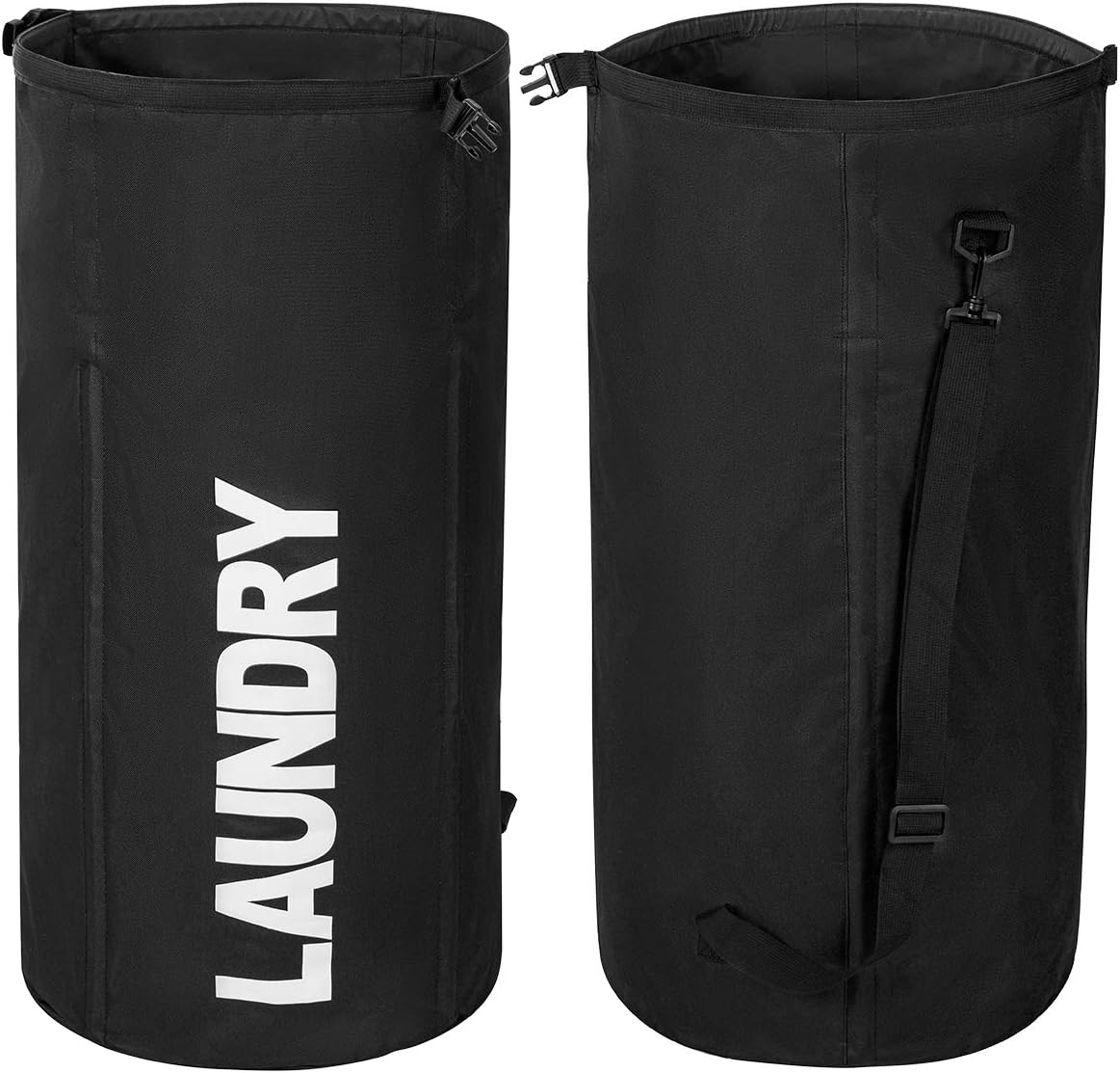 WOWLIVE Extra Large Foldable Laundry Hamper Durable Laundry Basket Collapsible Laundry Bag Black