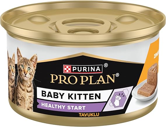 Purina Pro Plan Healthy Start Tavuklu Yeni Doğan Yavru Kedi Maması 85gr Konserve