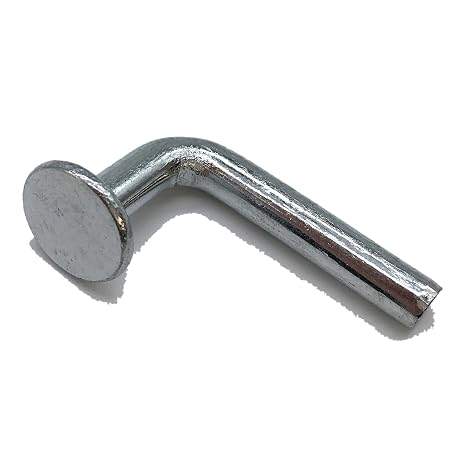 Pallet Rack Safety Bolt, Universal Drop Pin, Flat Top Hat 0.470(12mm), Width 0.195(5mm), Height 1.575(40mm) High from Top to Bottom, Beam Locker, 1 Pack, 50 Pcs/Pack, FM540