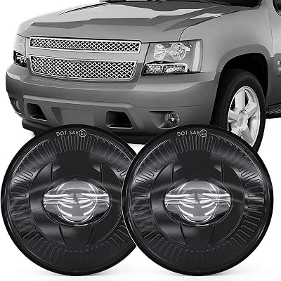 BICYACO Led Fog Lights 5202 Compatible with 07-14 SuburbanTahoe07-13 Avalanche10-13 Camaro15-16 Colorado15 SilveradoGMC AcadiaYukonXLFord Mustang08-09 Pontiac G8-1 Pair Black