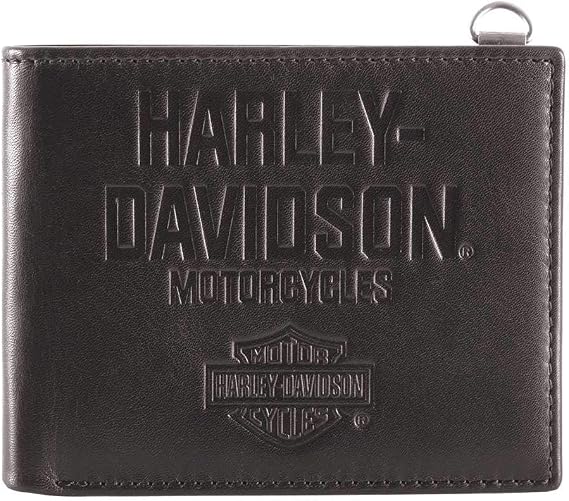Harley-Davidson Men's Legendary Leather Bi-Fold Wallet w/RFID HDMWA11650