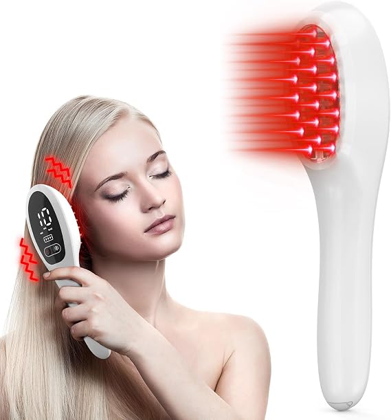 Laser Therapy Hair Growth Comb, Hand-Held Comb-Shaped Low Level Laser Therapy To Promote Hair Growth in Women and Men