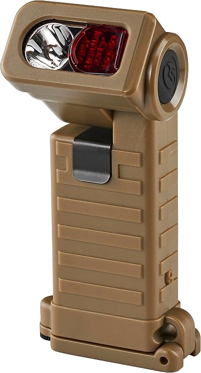 Streamlight 14975 Sidewinder Military Hands-Free Flashlight, Coyote | white/red/blue/green LED outputs; IPX7 waterproof; helmet/MOLLE mountable