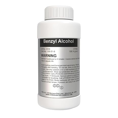 Benzyl Alcohol High Purity - New Tamper-Evident Sealed Bottles 1000ml (32 FL Oz)