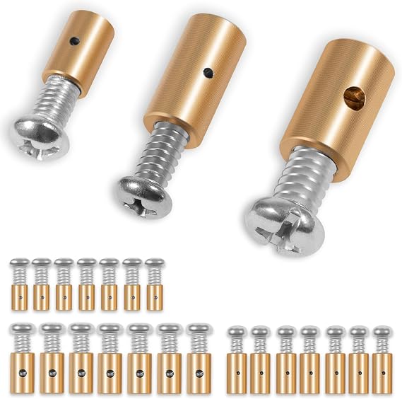 03336 Cable Stop Assortment, 24 Pack Universal fit Control Cables, Push-pull Cables and Throttle Cables Repair Parts Replacement for Dorman Cable Lock 1/4", 5/16", 3/8"