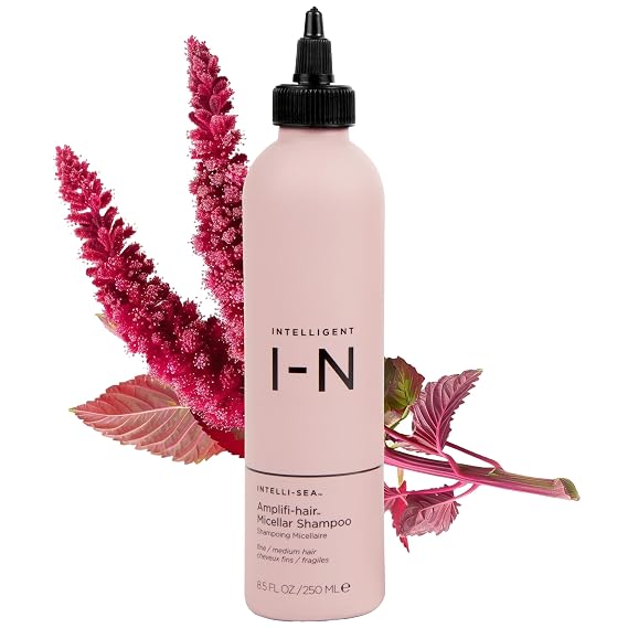 Intelligent Nutrients Amplifi-Hair Volumizing Shampoo | Frizz Control and Detangling for Fine Hair | Organic Formula Boosts Volume & Shine | Color-Safe, Vegan, Sulfate-Free | 8.5 oz